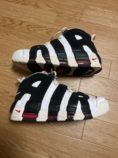 Nike Air More up Tempo "White/Black/University Red"(~2018)