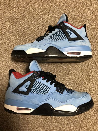 Travis Scott × Nike Air Jordan 4 Retro Cactus Jack "University Blue"