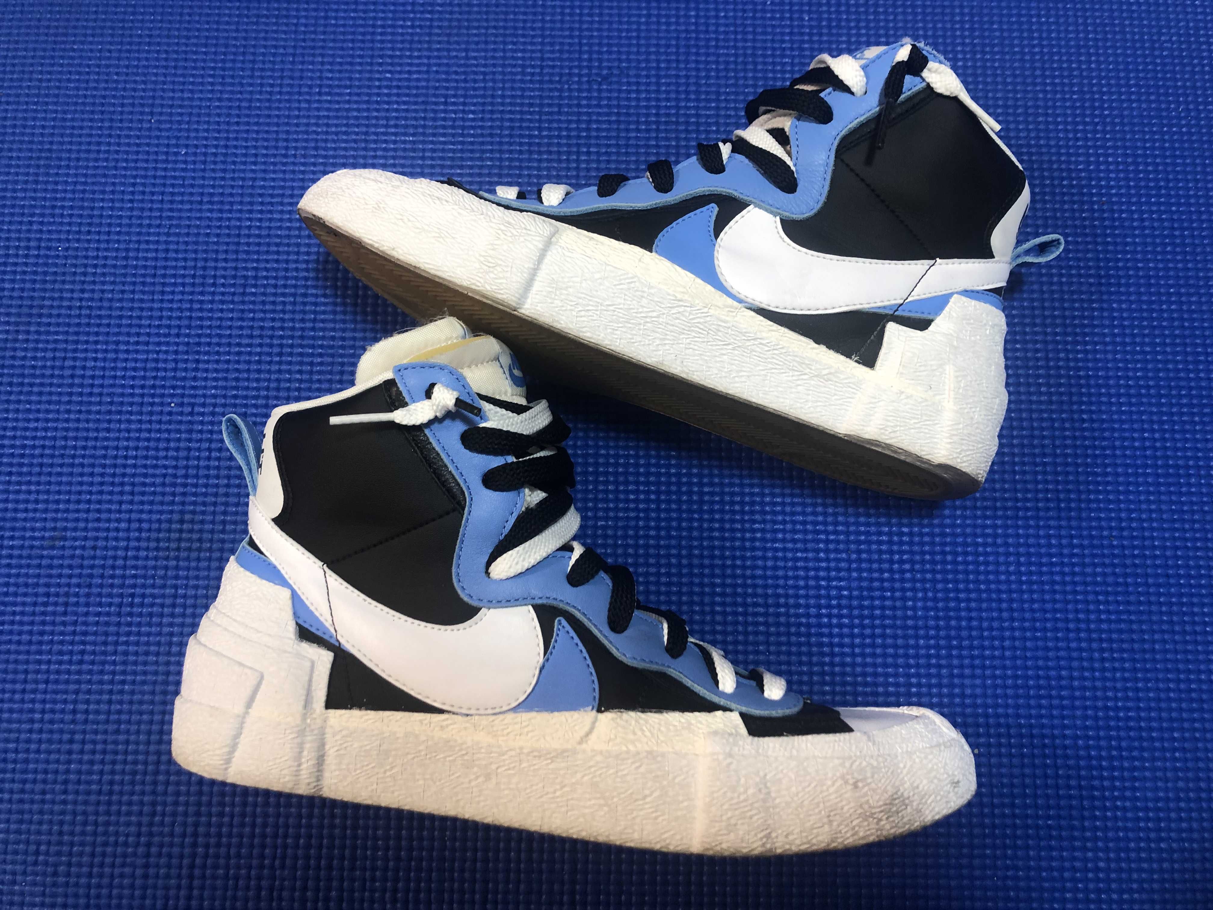sacai × NIKE BLAZER MID "BLACK / BLUE"