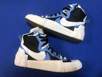 sacai × NIKE BLAZER MID "BLACK / BLUE"
