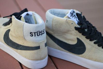 Stussy × Nike SB Blazer Mid "Gold/Black"
