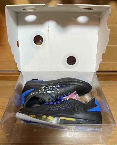 Off-White × Nike Air Jordan 2 Low "Black and Varsity Royal"