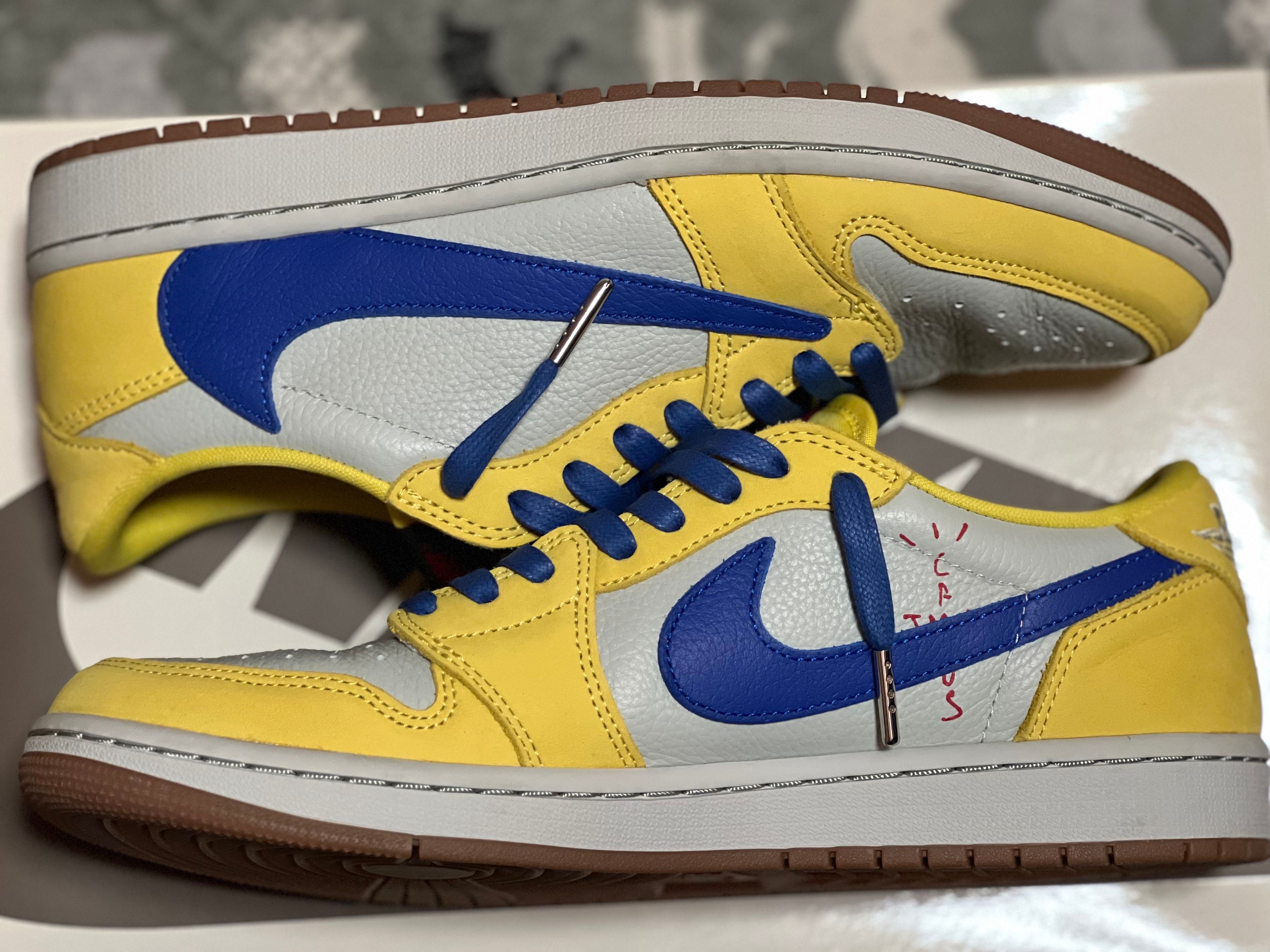 Travis Scott × Nike Women's Air Jordan 1 Retro Low OG "Canary"
