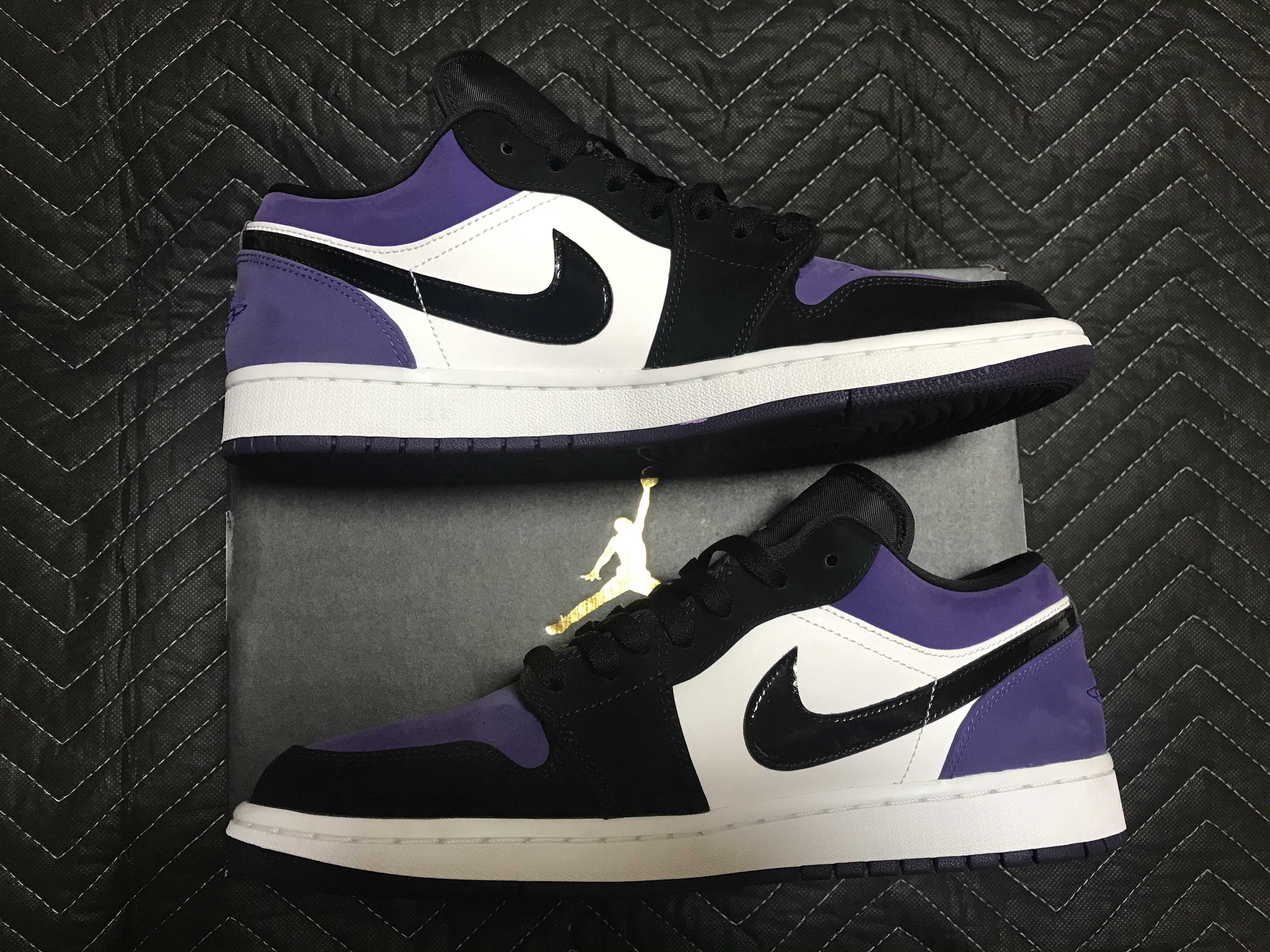 Nike Air Jordan 1 Retro Low "White/Black/Court Purple"