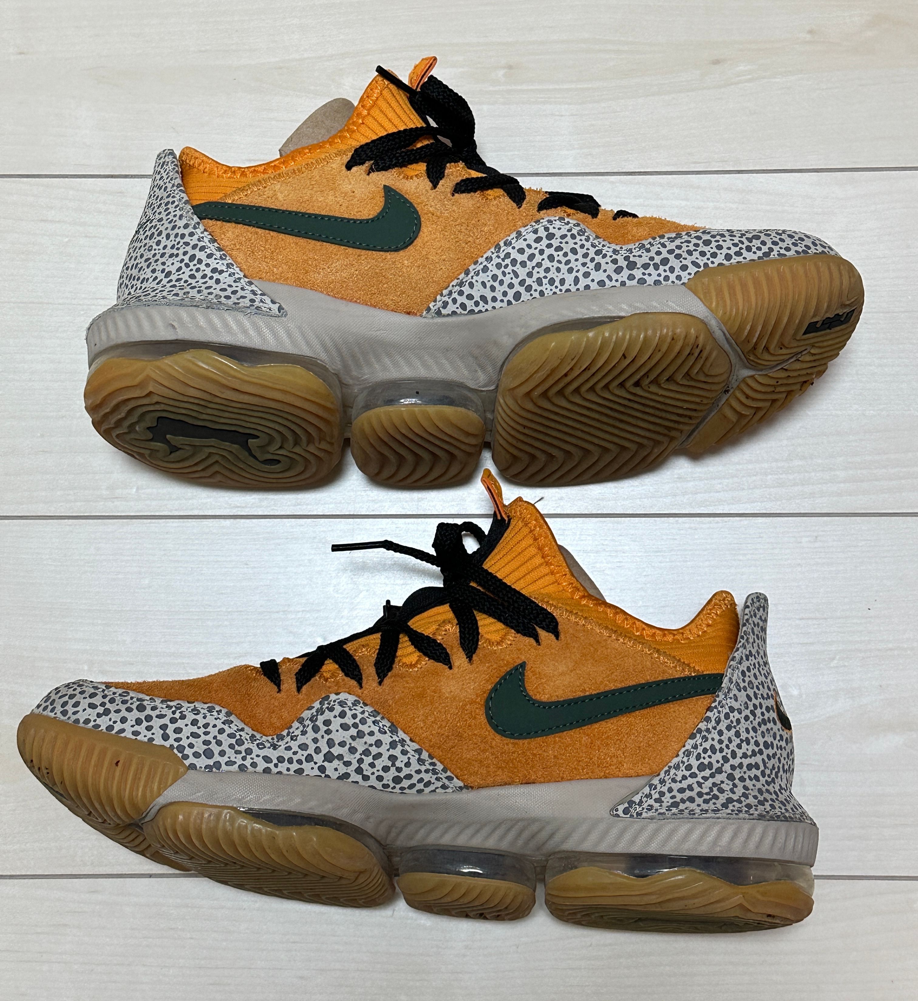 atmos × Nike LeBron 16 Low "Safari" (CD9471-800/CI3358-800)