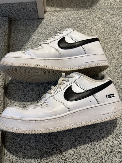 Supreme × Nike Air Force 1 Low "White/Black"