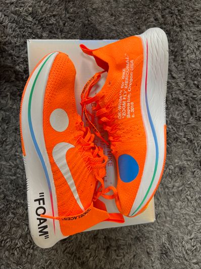 Off-White × Nike Zoom Fly Mercurial Flyknit "Total Orange/White/Volt"