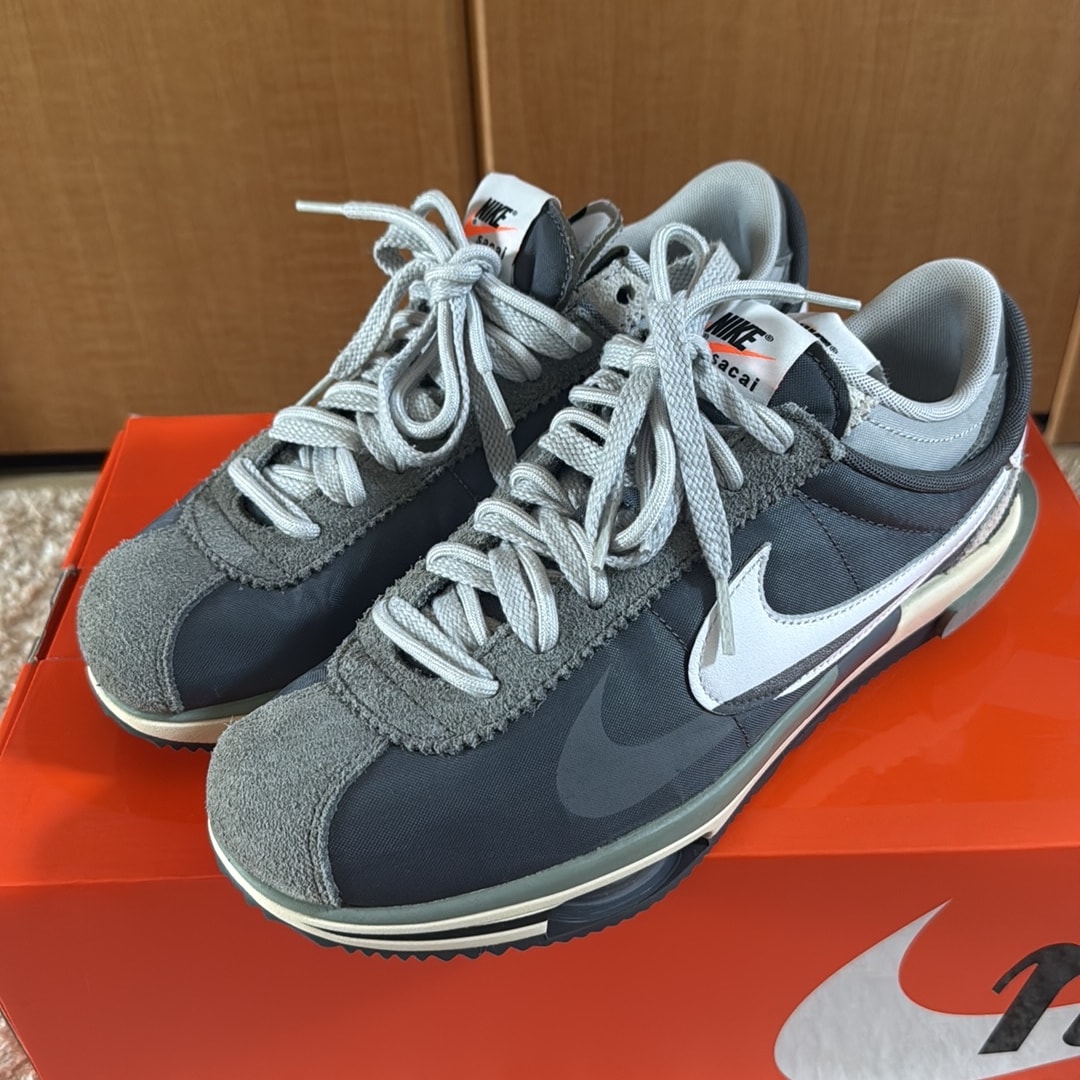 sacai × Nike Zoom Cortez "Iron Grey"
