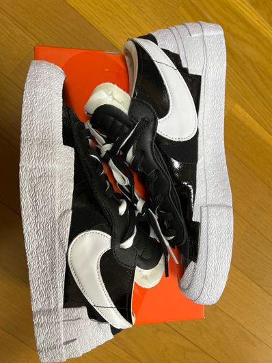 sacai × Nike Blazer Low "Black Patent Leather"
