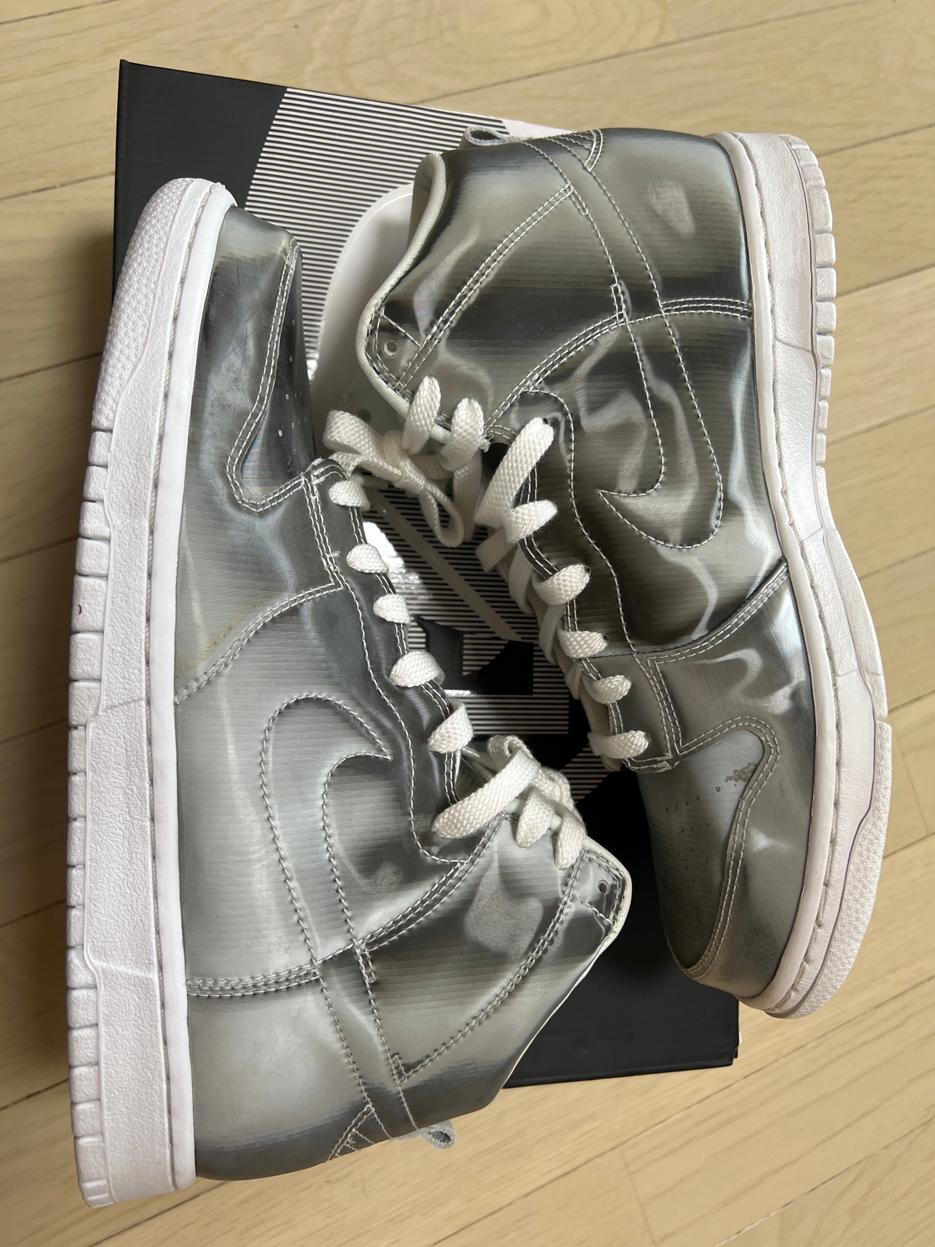 CLOT × Nike Dunk High "Silver/Flux"