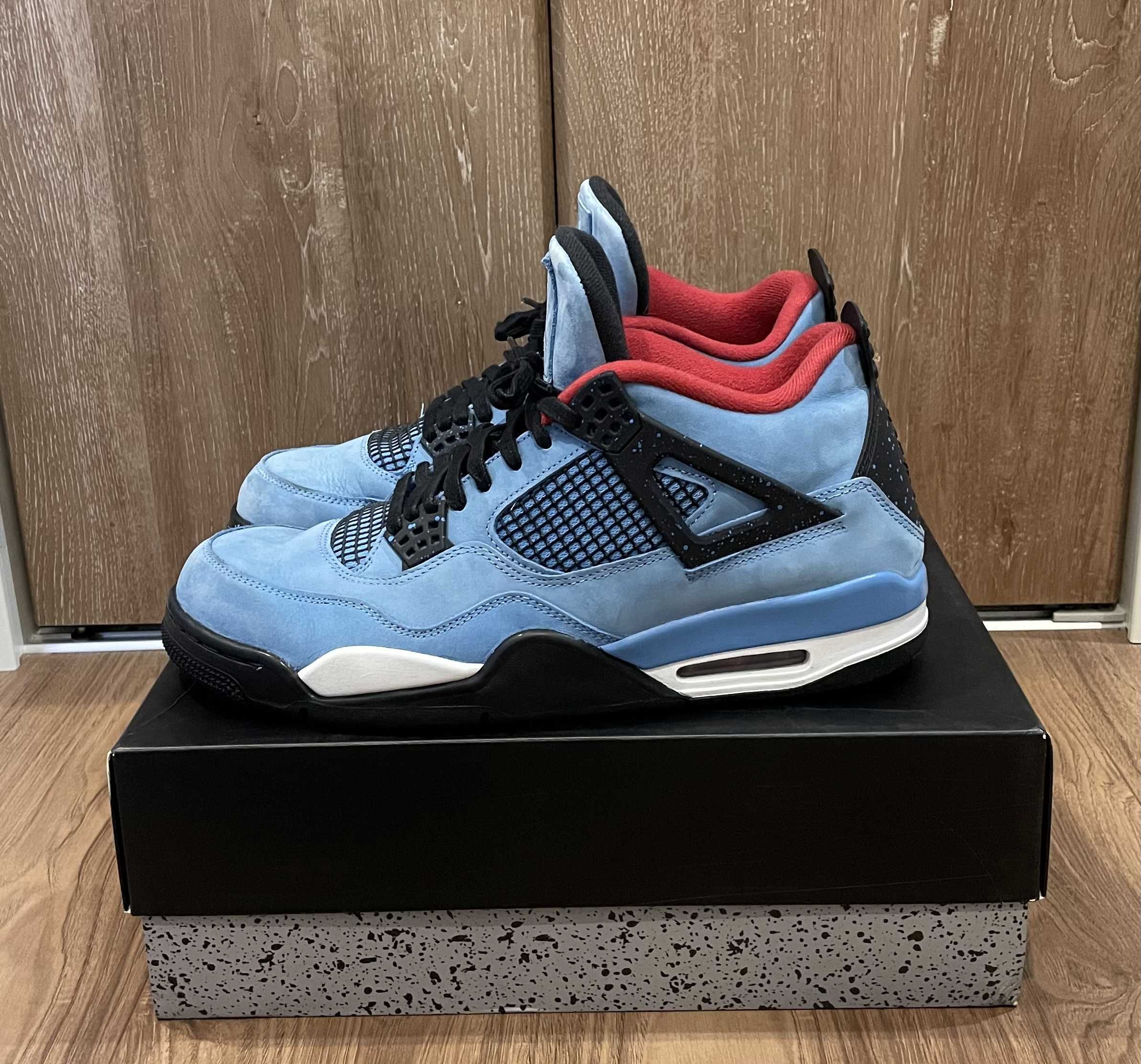 Travis Scott × Nike Air Jordan 4 Retro Cactus Jack "University Blue"