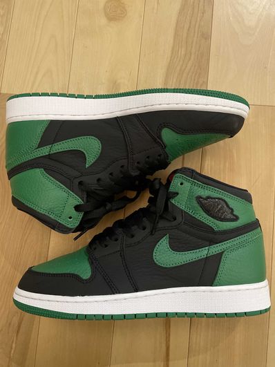 NIKE AIR JORDAN 1 RETRO HIGH OG GS "BLACK/PINE GREEN"