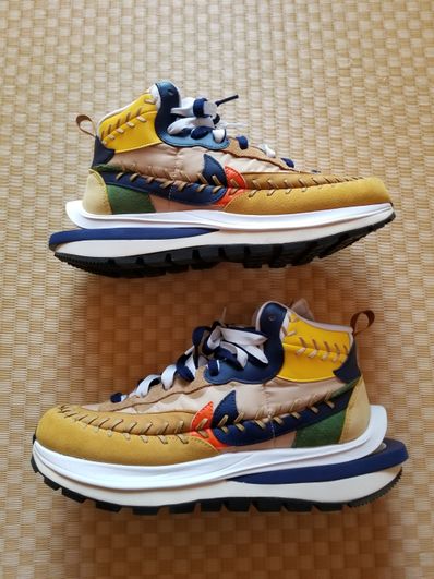 Jean-Paul Gaultier × sacai × Nike VaporWaffle "Sesame/Multi Color"