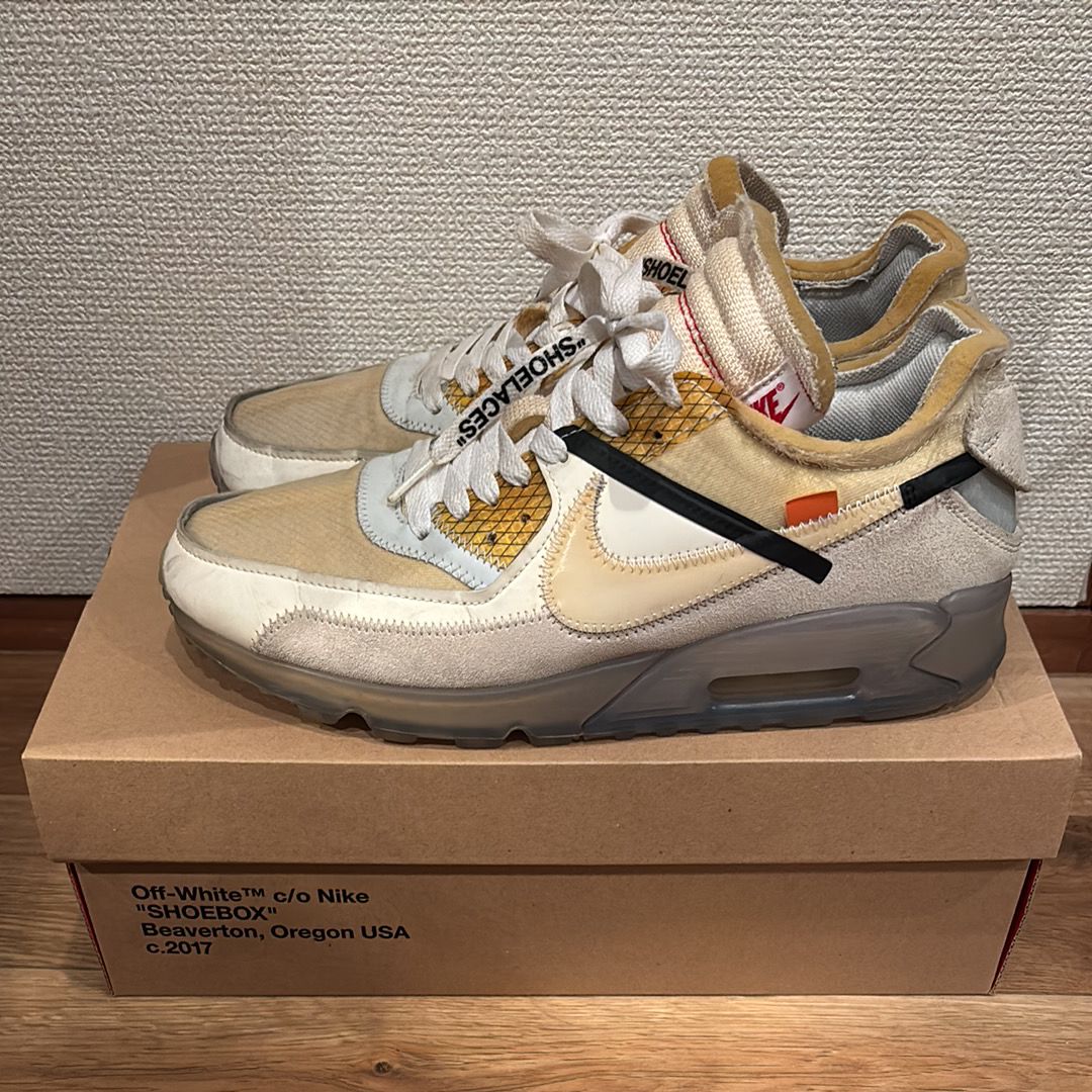 オフホワイト × ナイキ ザ・テン エアマックス90 28.5cmの中古