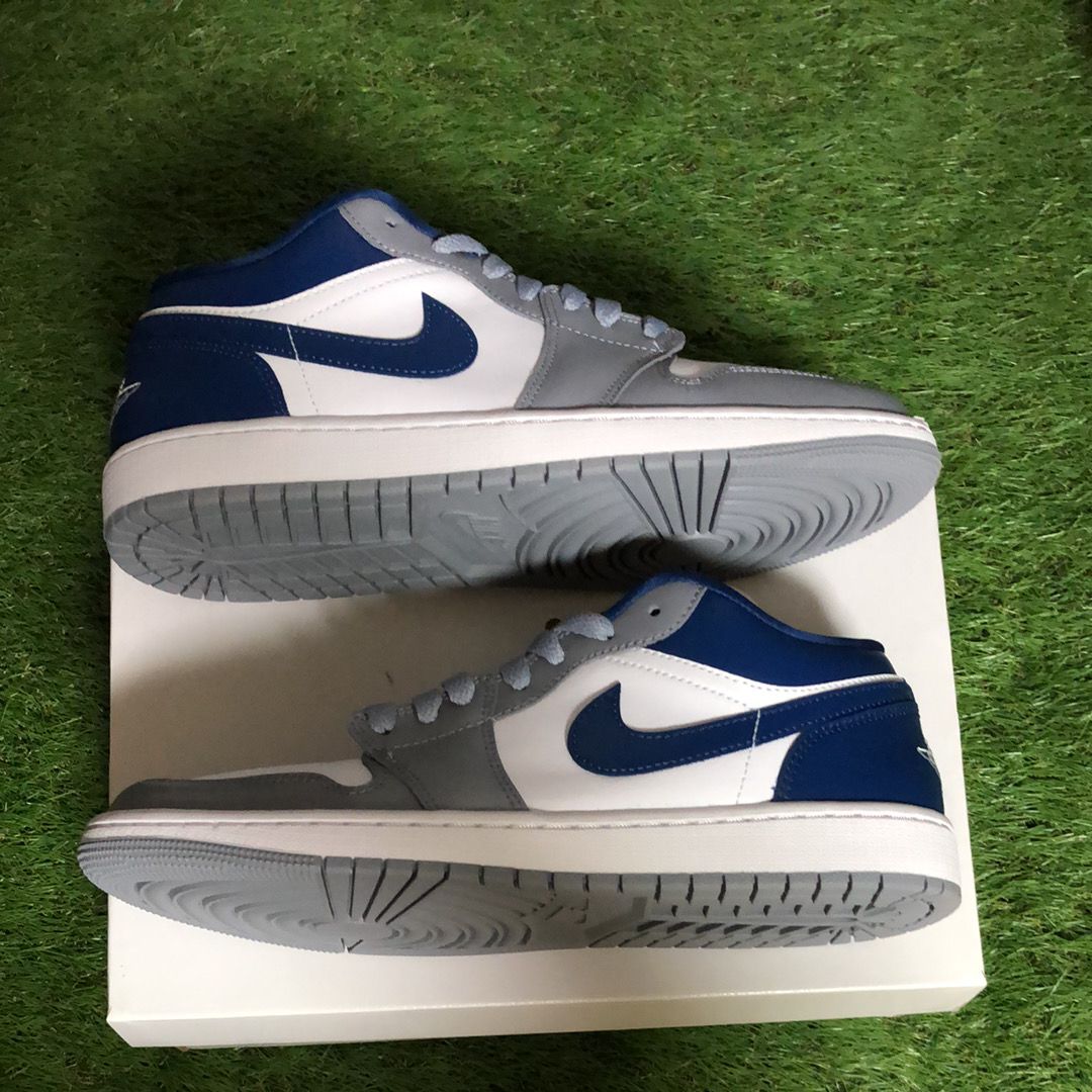 Nike Women's Air Jordan 1 Low "Grey and Blue"