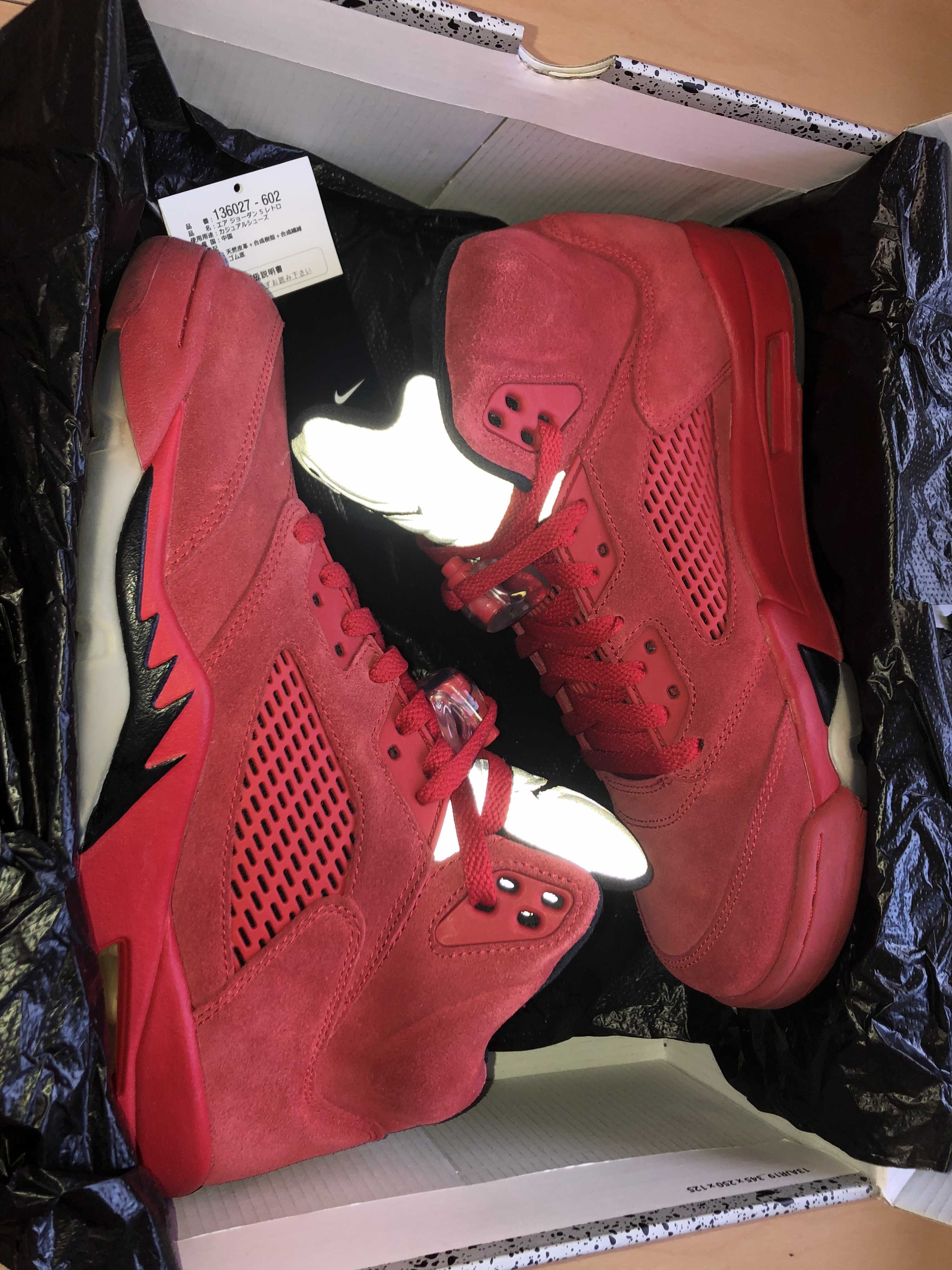 Nike Air Jordan 5 Ratro "Red Suede"