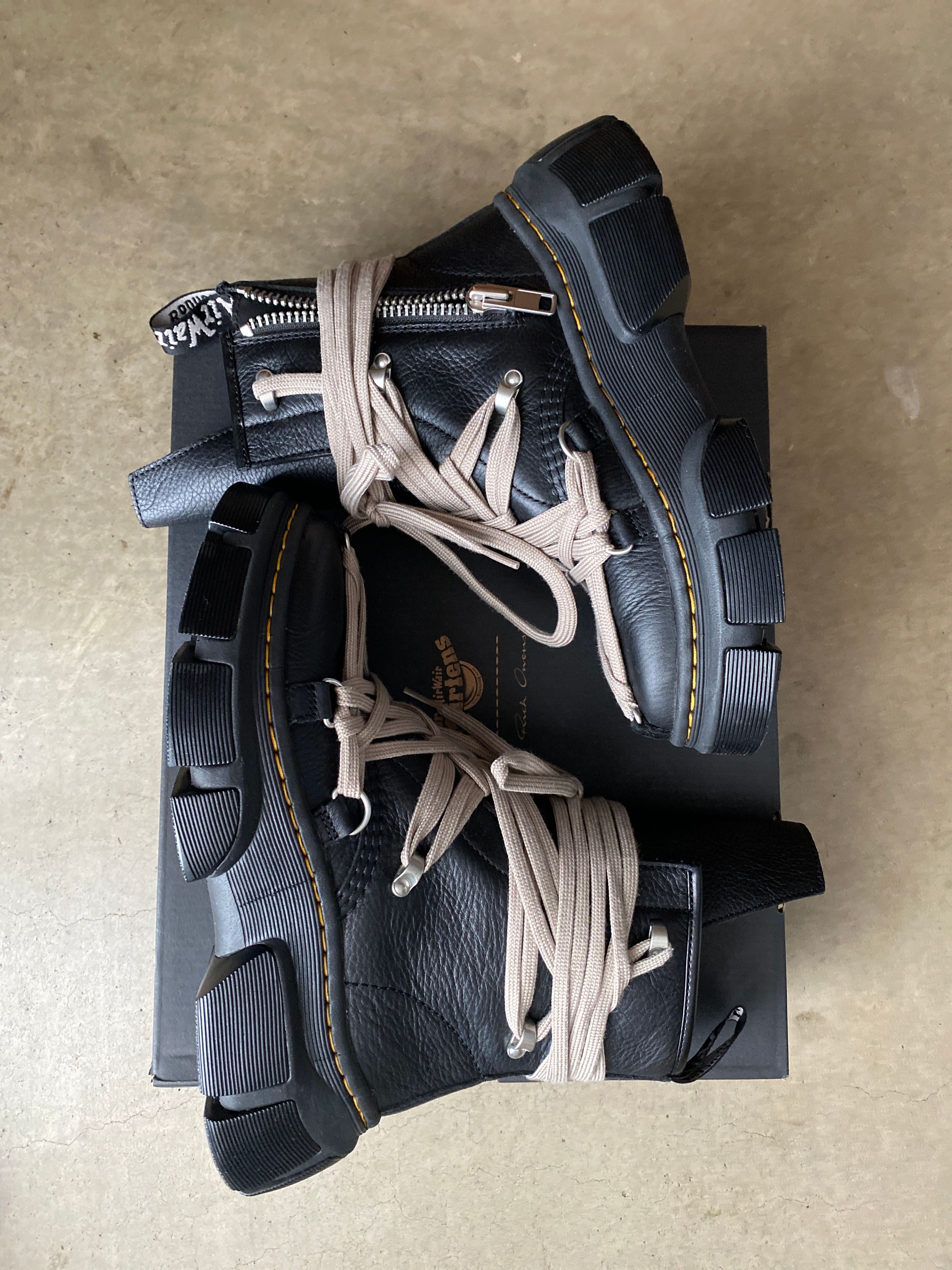 Rick Owens × Dr.Martens 1460 DMXL Mega Lace Boot "Black"