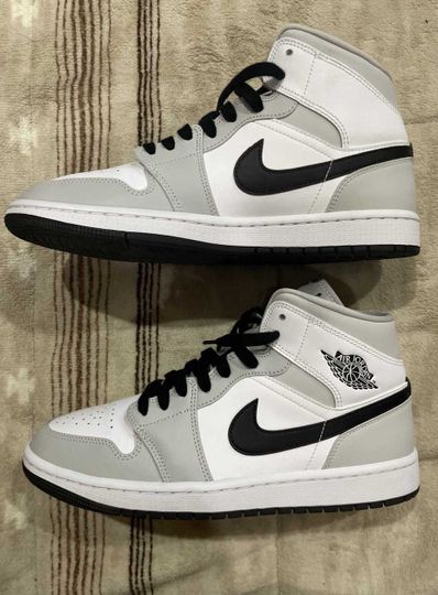 Nike Women's Air Jordan 1 Mid "Grey Fog/White/Black"