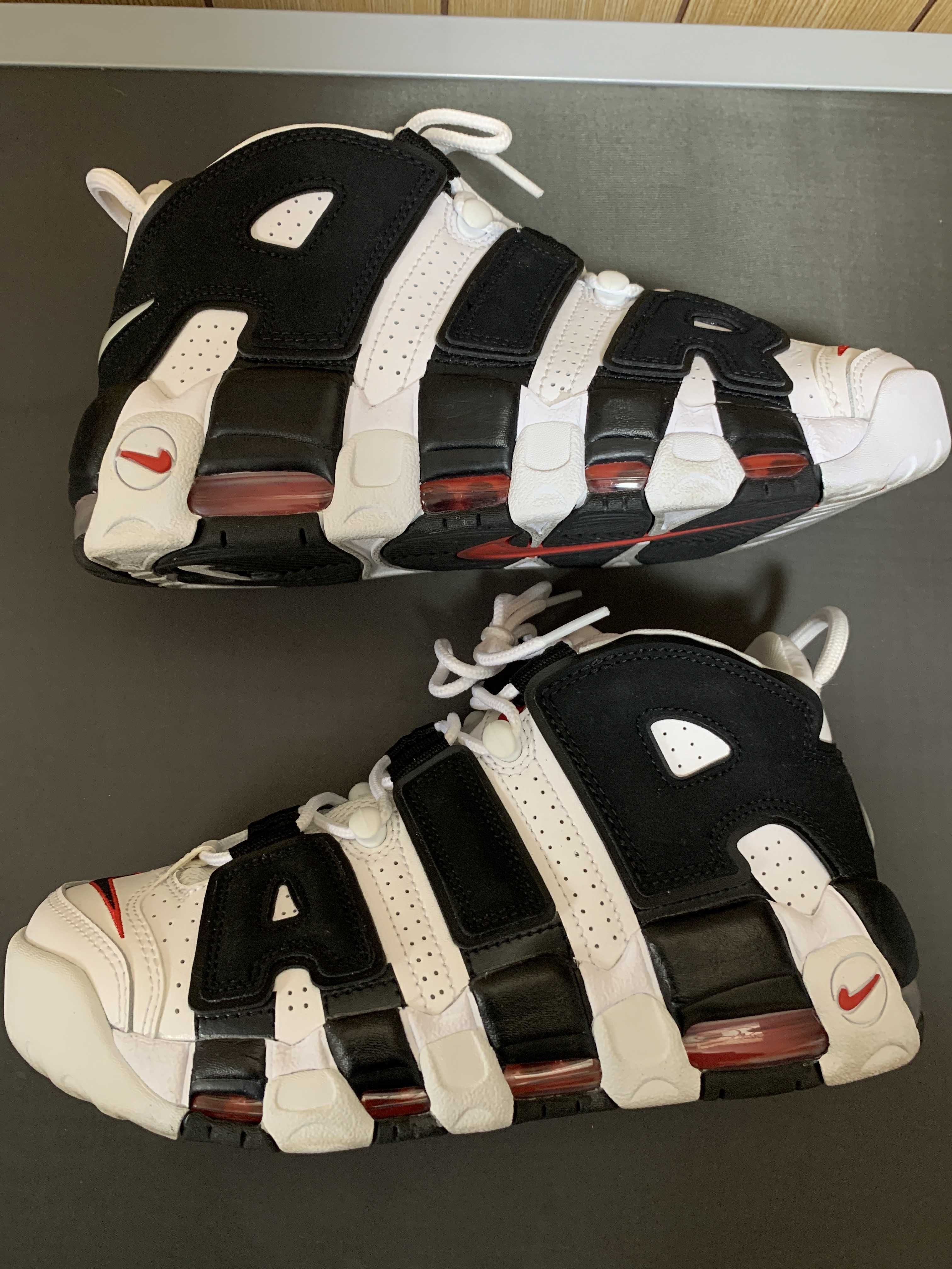 NIKE AIR MORE UPTEMPO "WHITE/BLACK/UNIVERSITY RED"(2020)