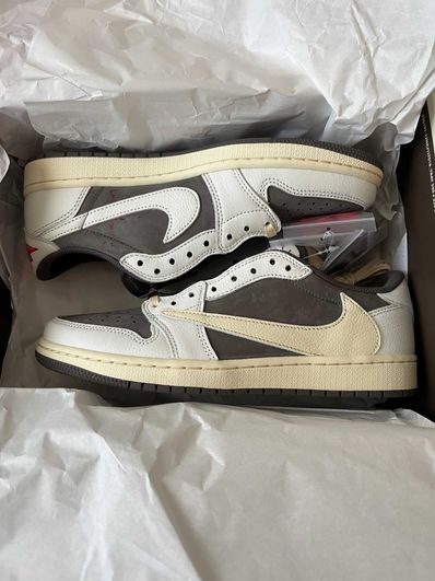 Travis Scott × Nike Air Jordan 1 Low OG SP "Reverse Mocha/Sail and Ridgerock"