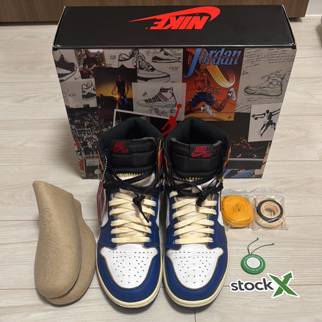 Union × Nike Air Jordan 1 Retro High OG NRG "Storm Blue/Varsity Red"