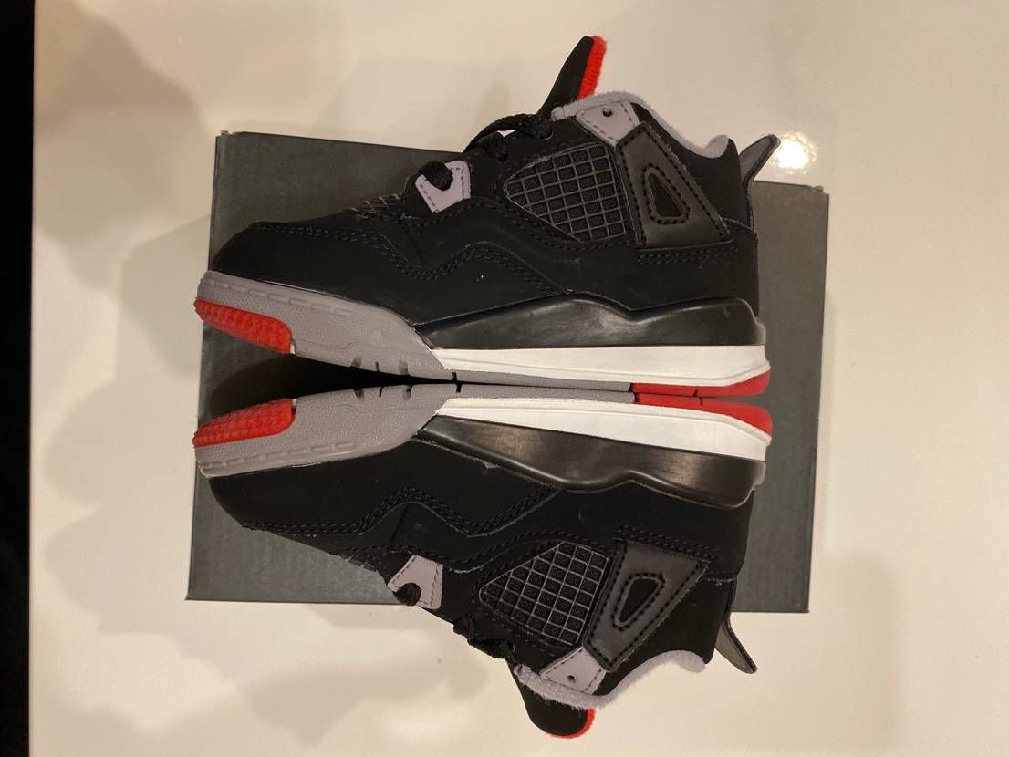 Nike TD Air Jordan 4 Retro "Bred" (2019)