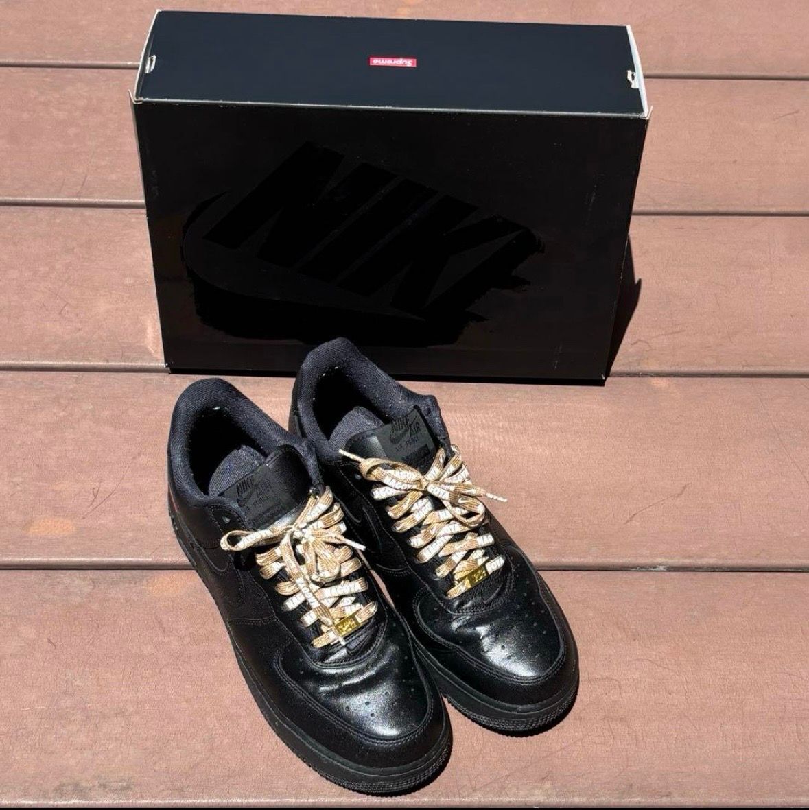 Supreme × Nike Air Force 1 Low "Black"