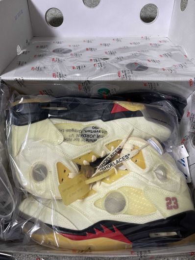Off-White × Nike Air Jordan 5 "Sail"