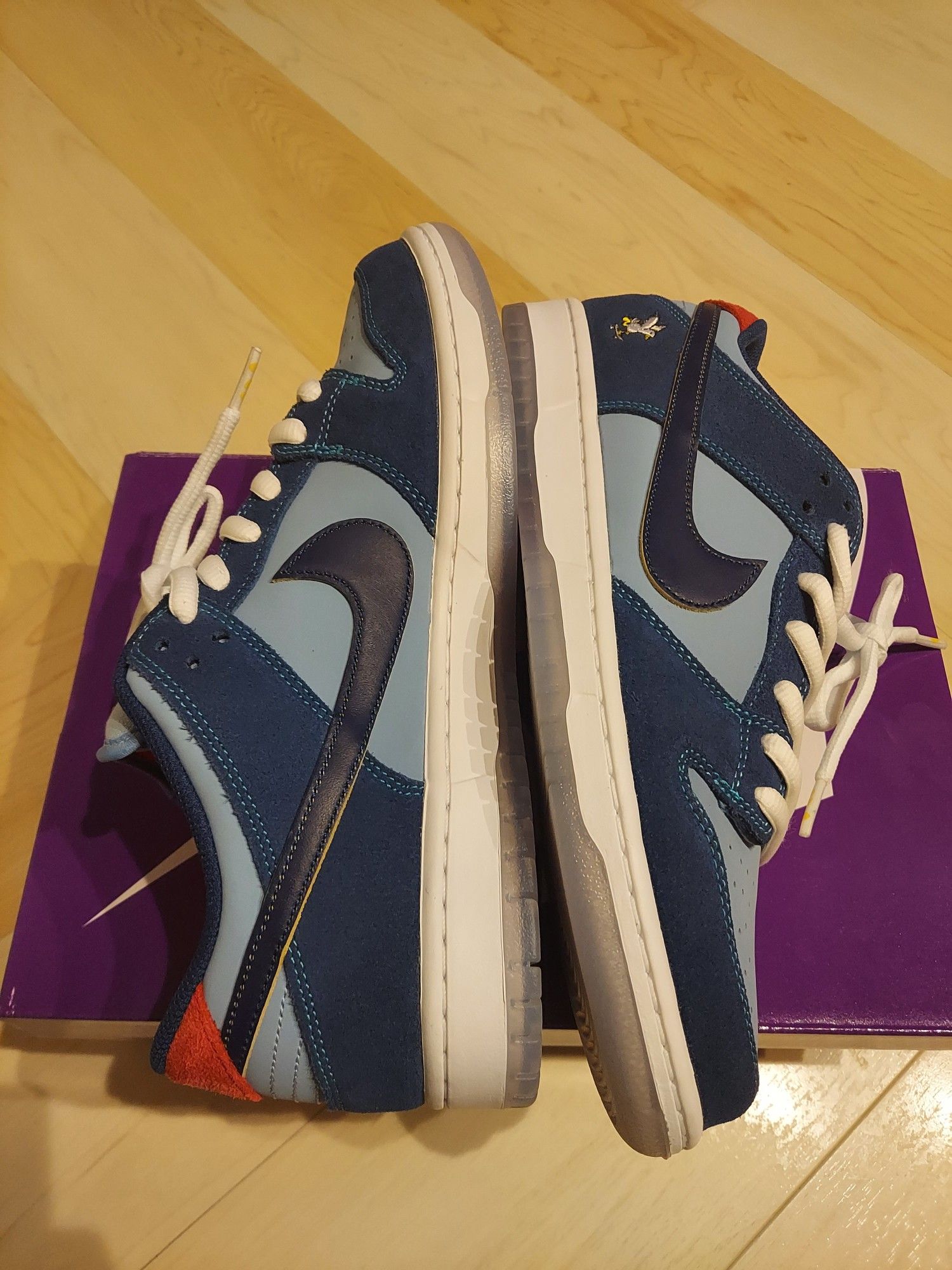 Why So Sad? × Nike SB Dunk Low "Coastal Blue/Speed Yellow-University Red"