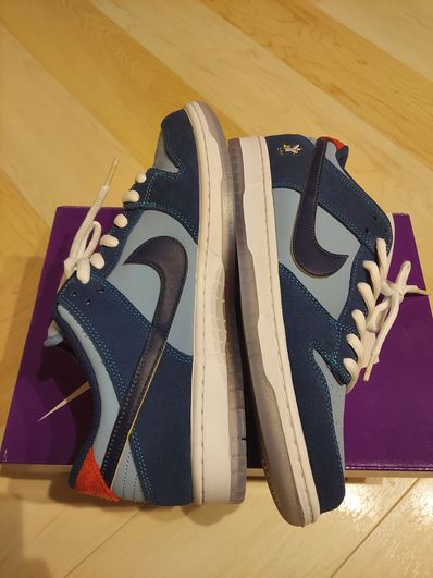 Why So Sad? × Nike SB Dunk Low "Coastal Blue/Speed Yellow-University Red"