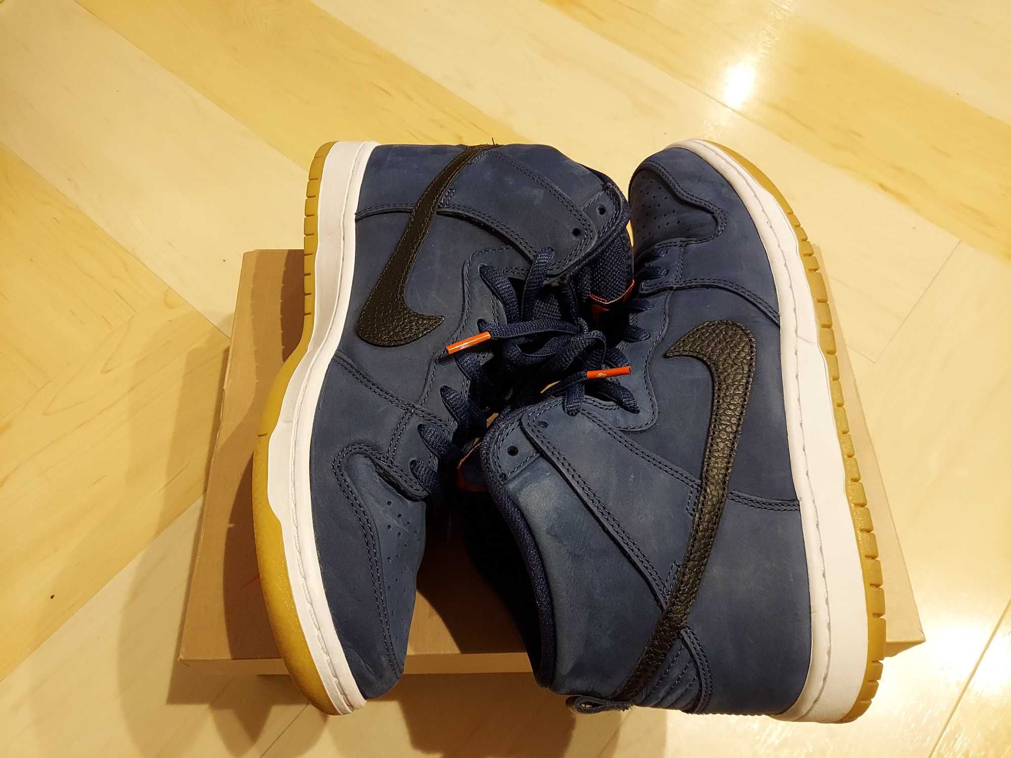 Nike SB Dunk High Orange Label "Obsidian/Black Light Gum Brown"