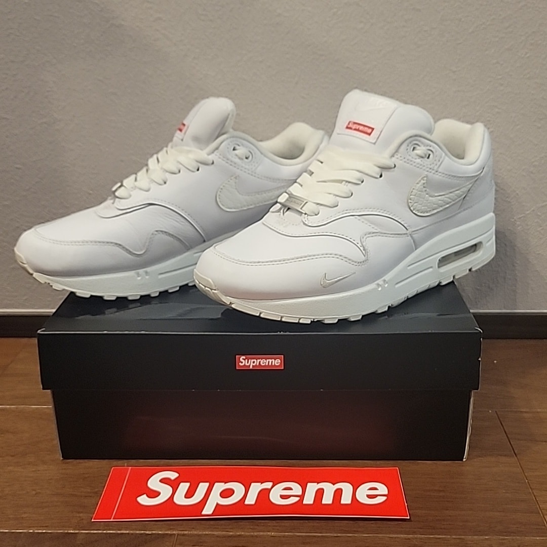 Supreme × Nike Air Max 1 '87 SP "White" (25SS Week4)