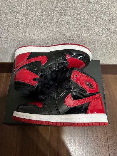 Nike TD Air Jordan 1 High OG "Patent Bred"