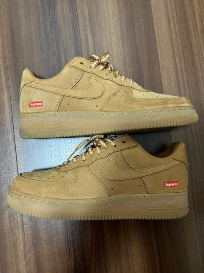 Supreme × Nike Air Force 1 Low "Flax/Wheat"