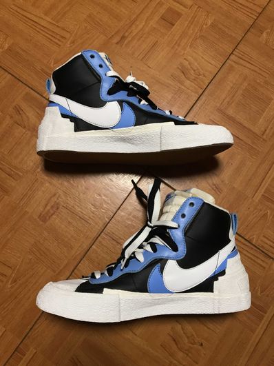 sacai × NIKE BLAZER MID "BLACK / BLUE"