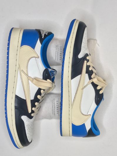 Travis Scott × fragment design × Nike Air Jordan 1 Low OG SP "Military Blue"