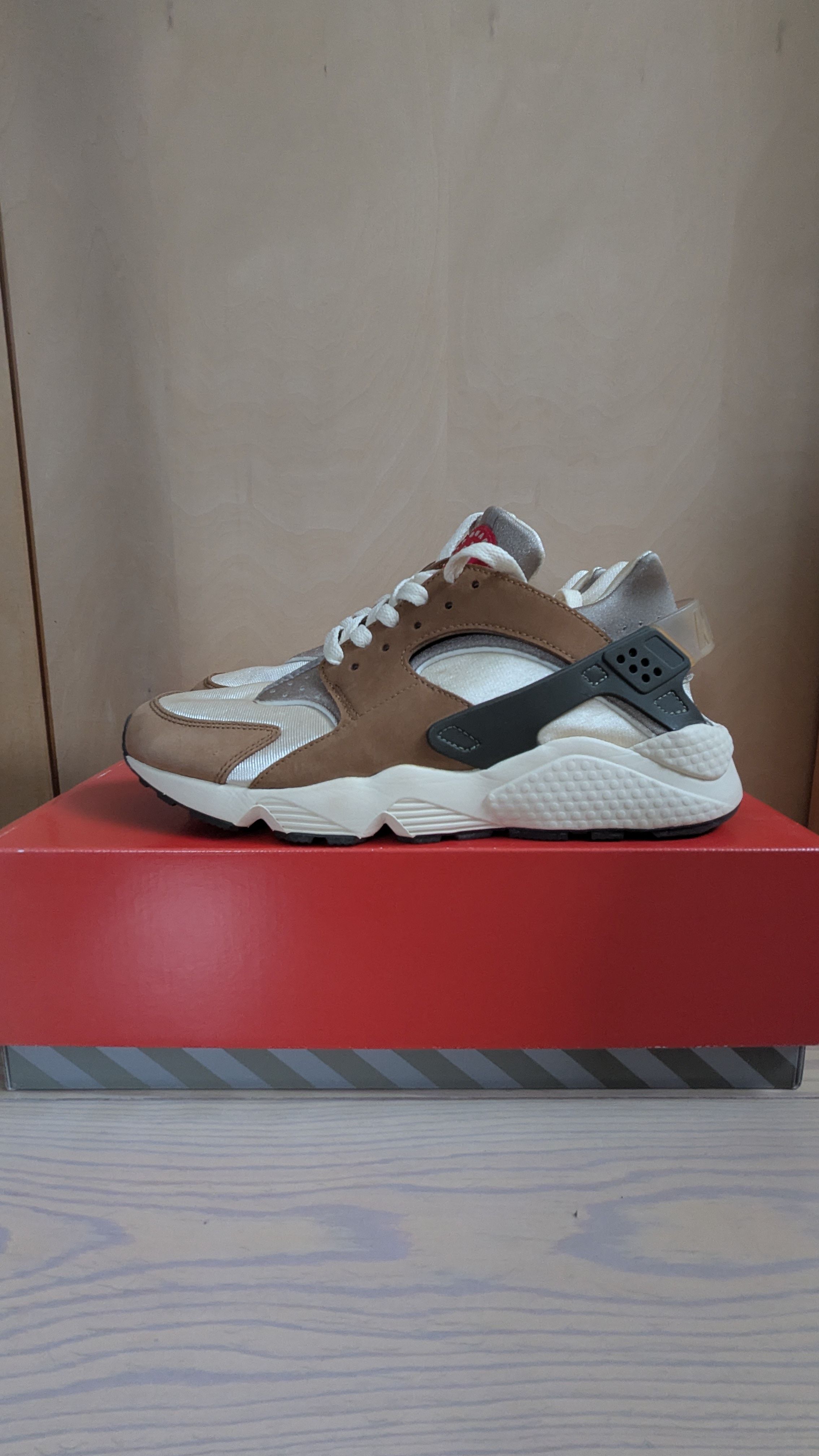 Stussy × Nike Air Huarache "Desert Oak"
