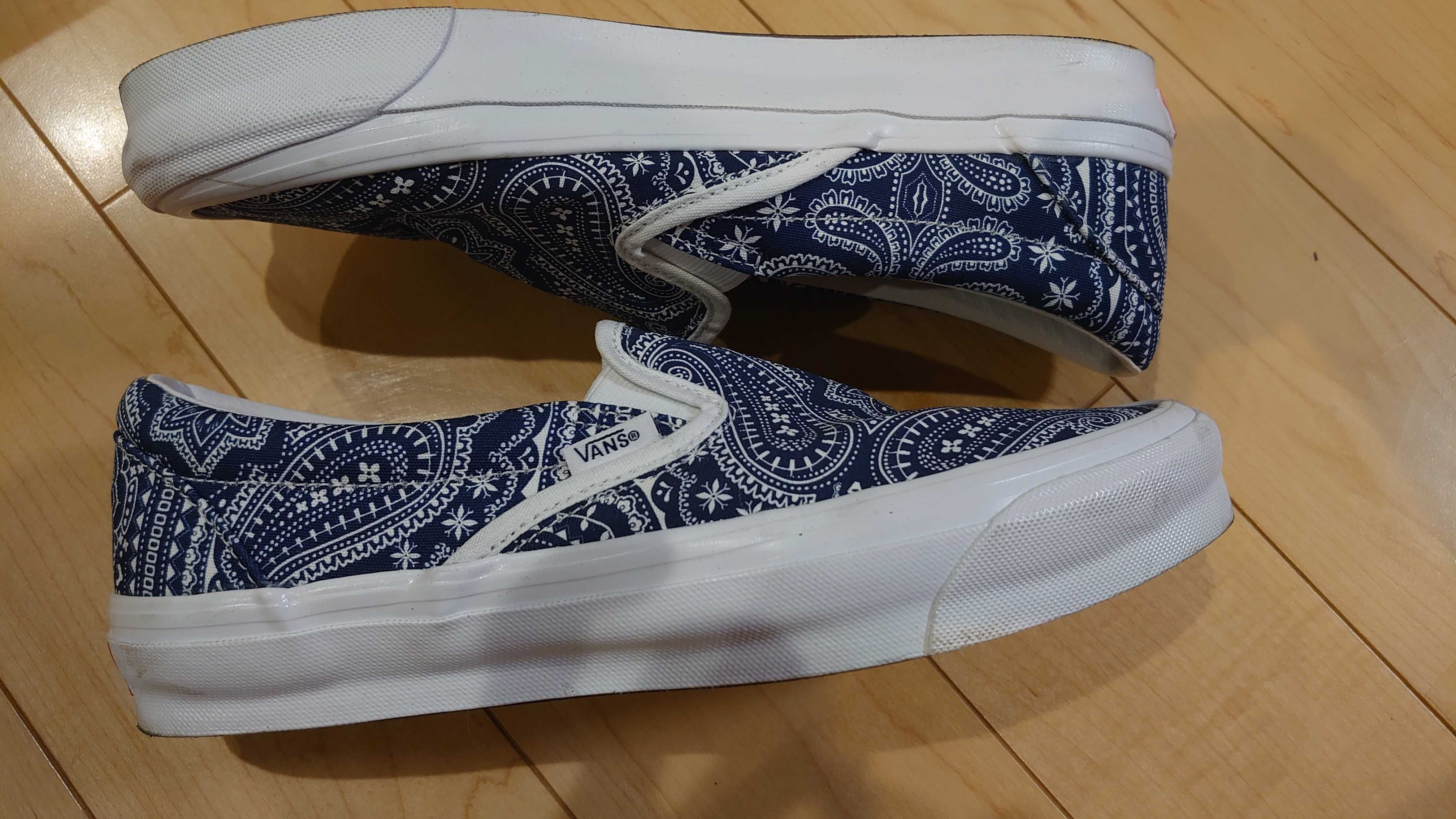 KITH × Vans Vault OG Classic Slip-On LX "Paisley/Gibralter Sea"