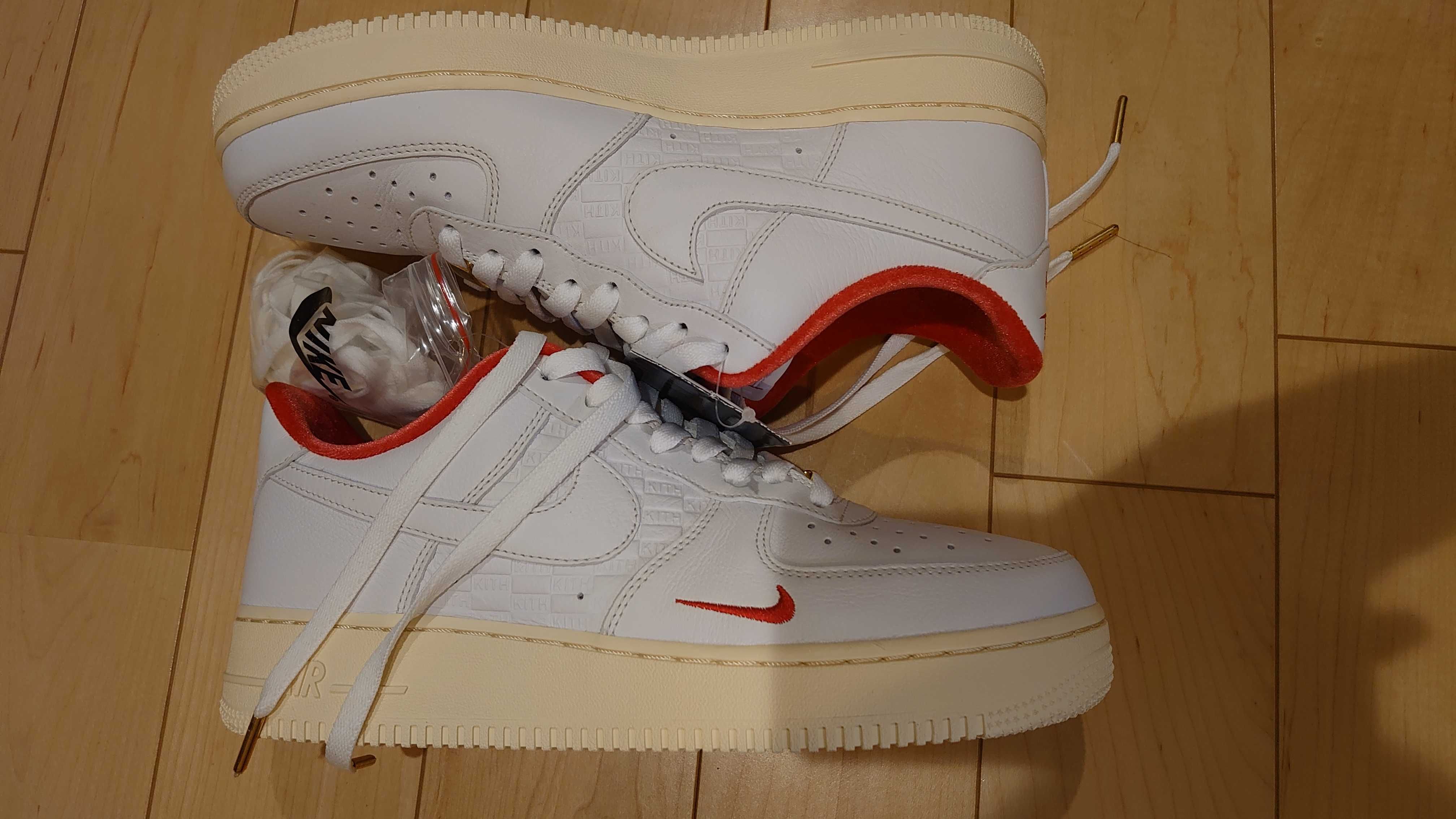 KITH × Nike Air Force 1 Low "White/Red"