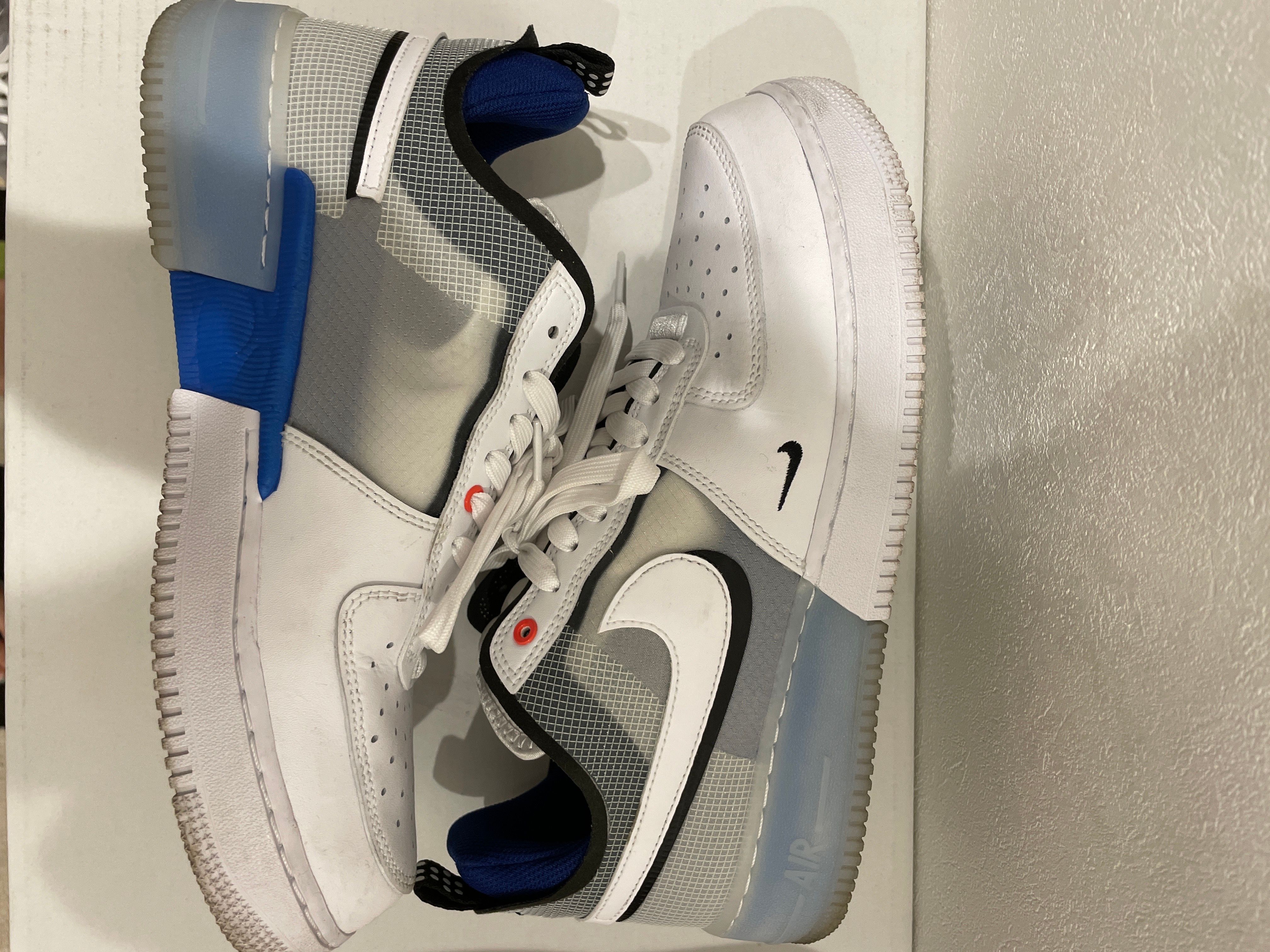 Nike Air Force 1 Low React "White/White Light Photo Blue"