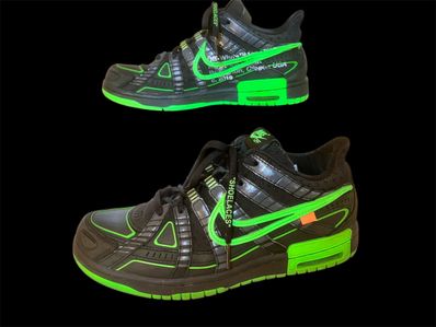 Off-White × Nike Air Rubber Dunk "Black/Green Strike"
