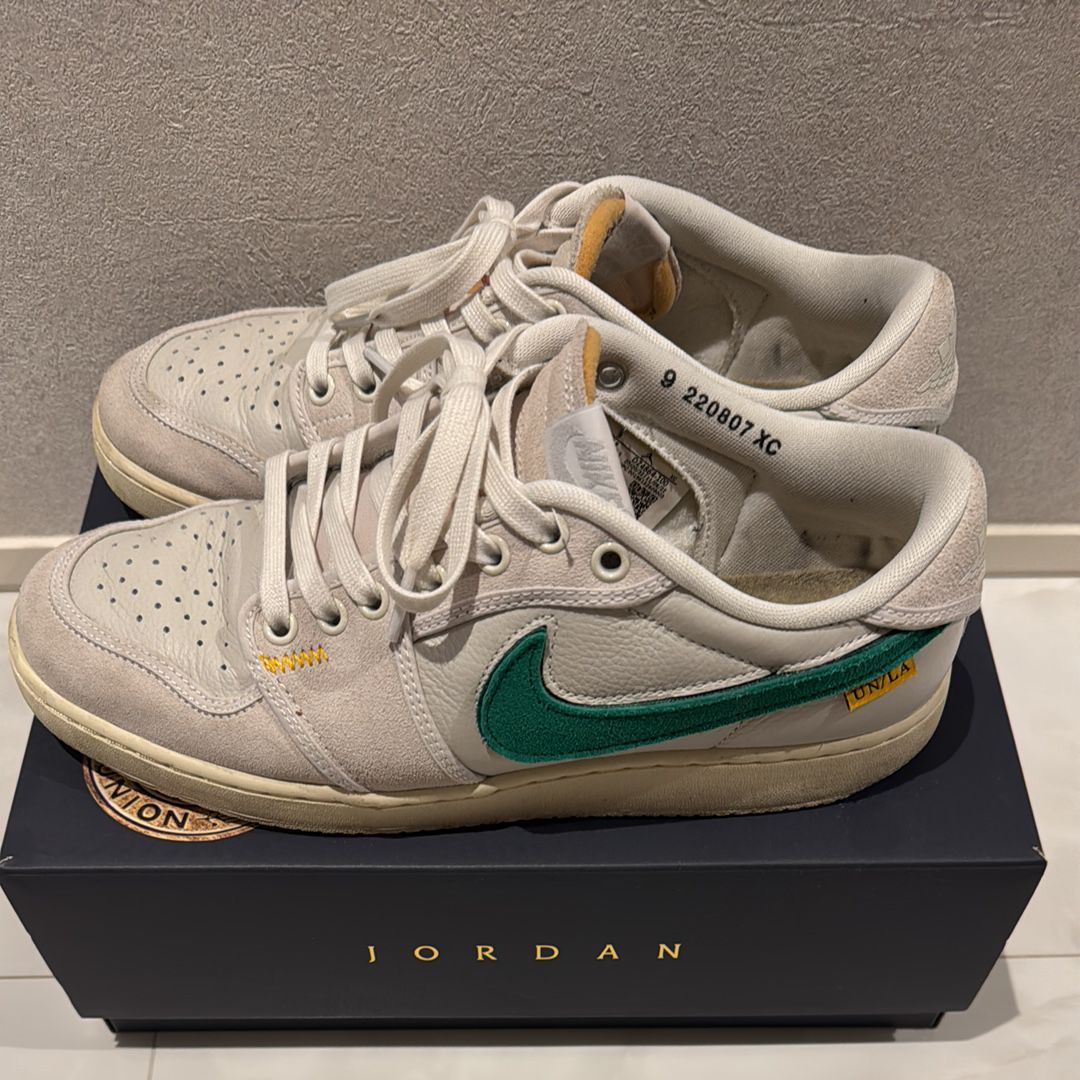 UNION × Nike Air Jordan 1 Low KO "Sail Leather"