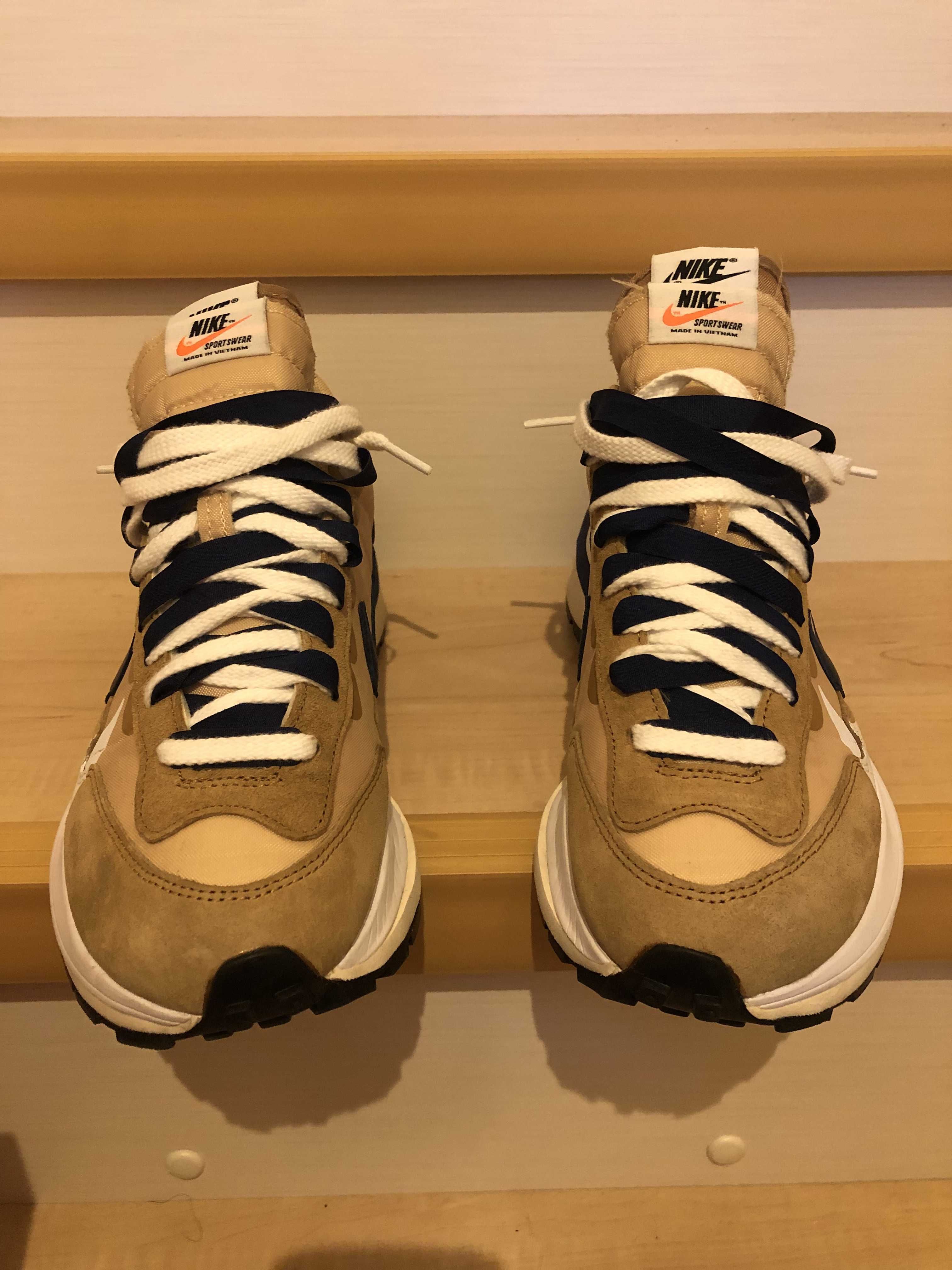 Sacai × Nike Vapor Waffle "Sesame And Blue Void"