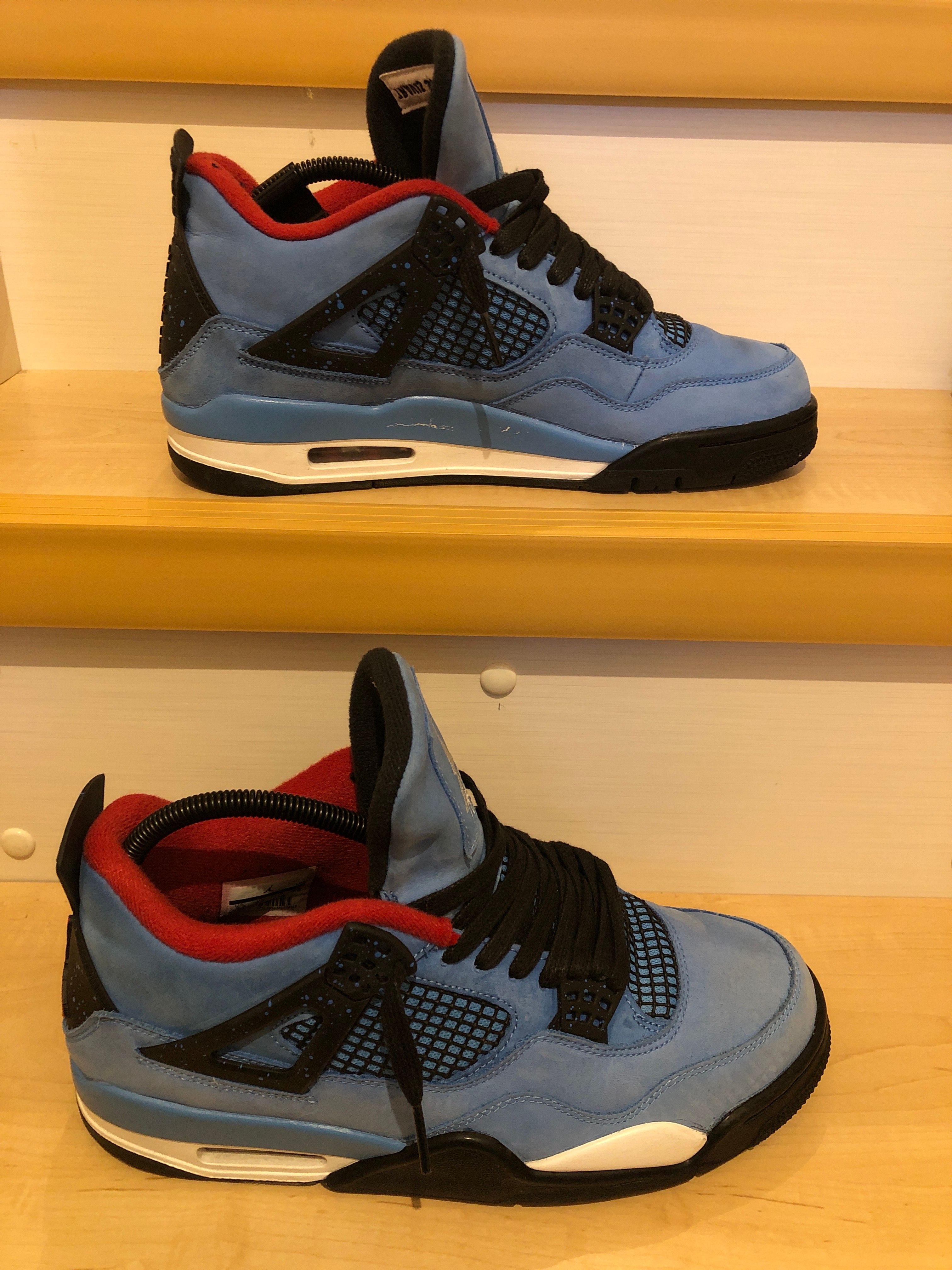 Travis Scott × Nike Air Jordan 4 Retro Cactus Jack "University Blue"