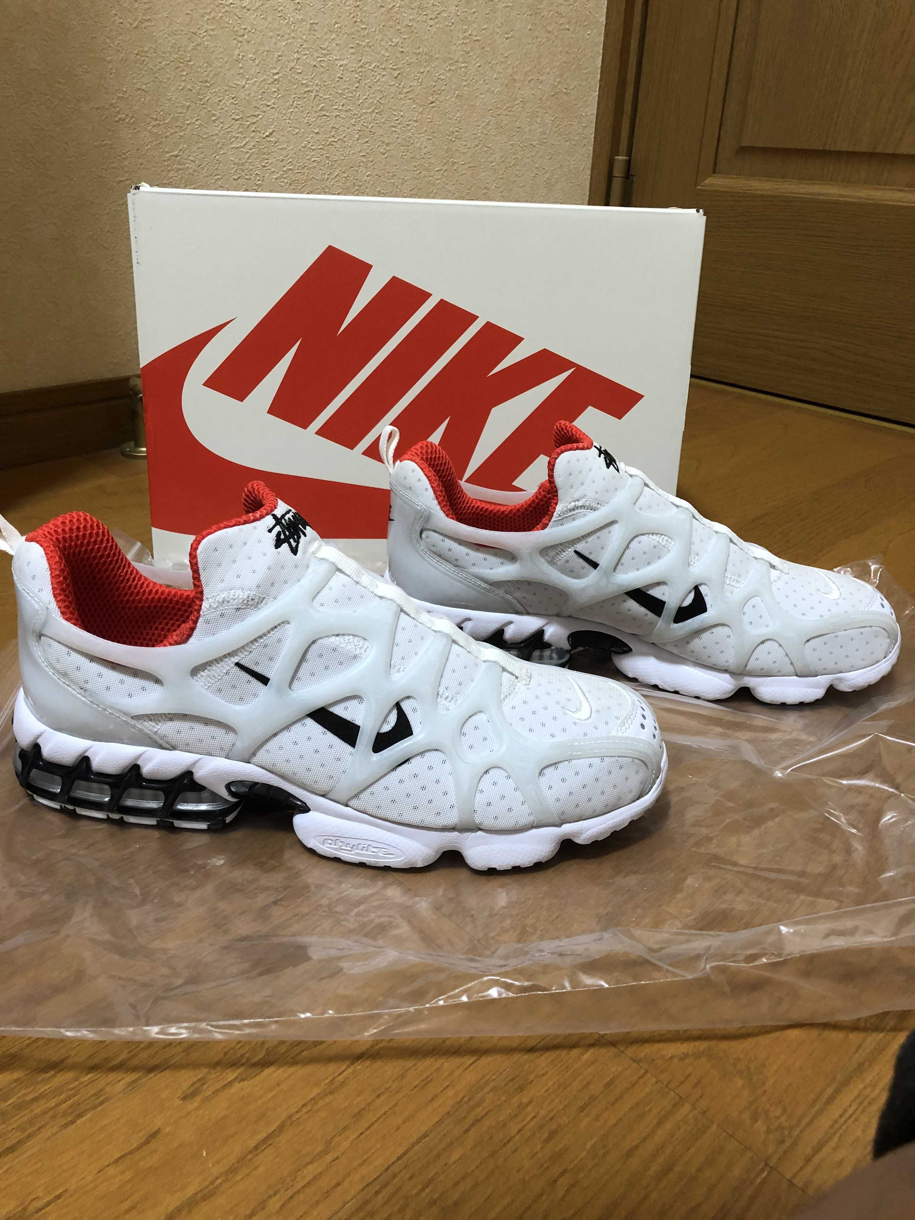 Stussy × Nike Air Zoom Kukini "White/Red"