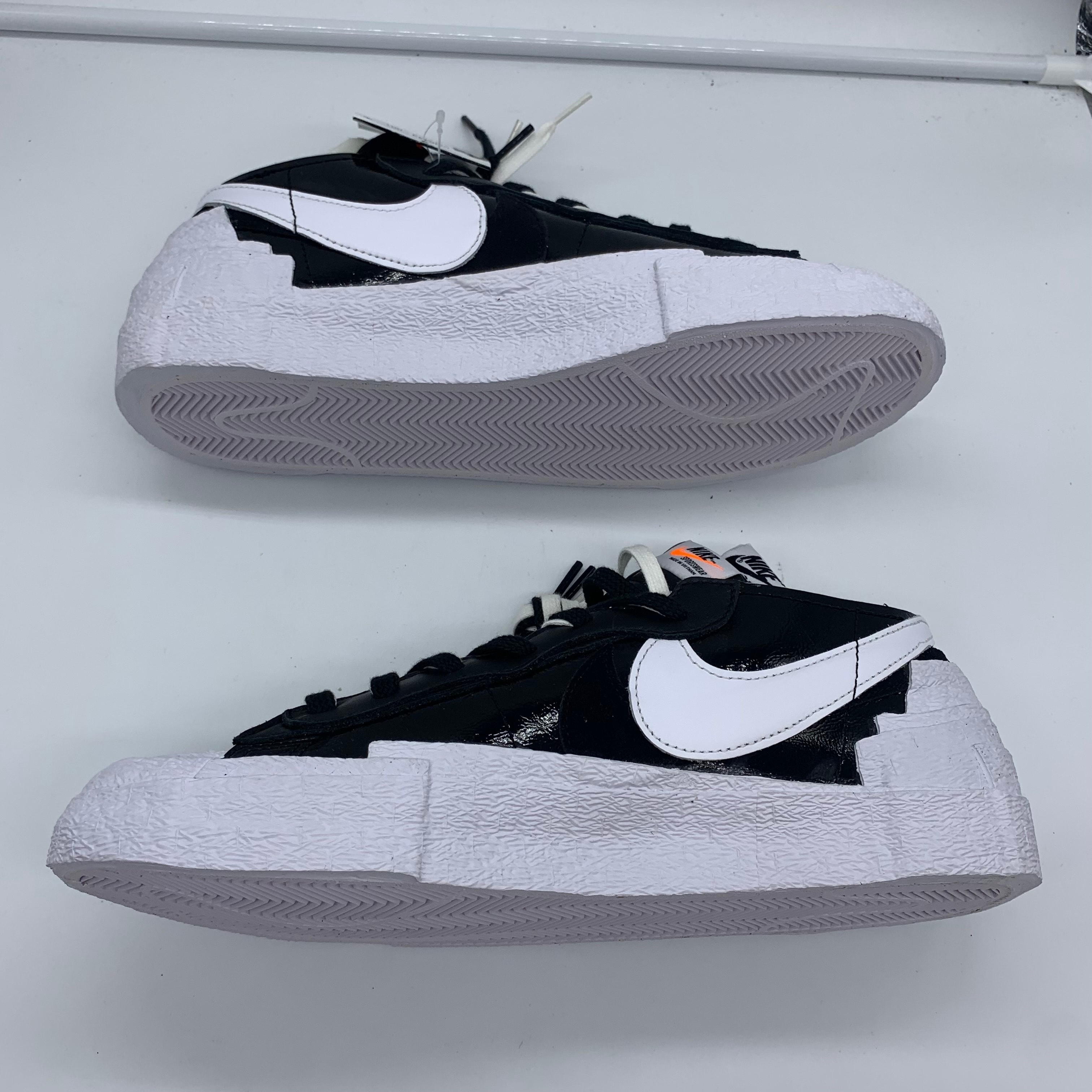 sacai × Nike Blazer Low "Black Patent Leather"