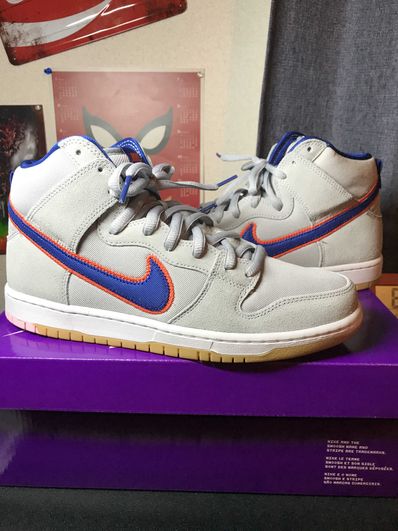 Nike SB Dunk High "Rush Blue and Team Orange/New York Mets"