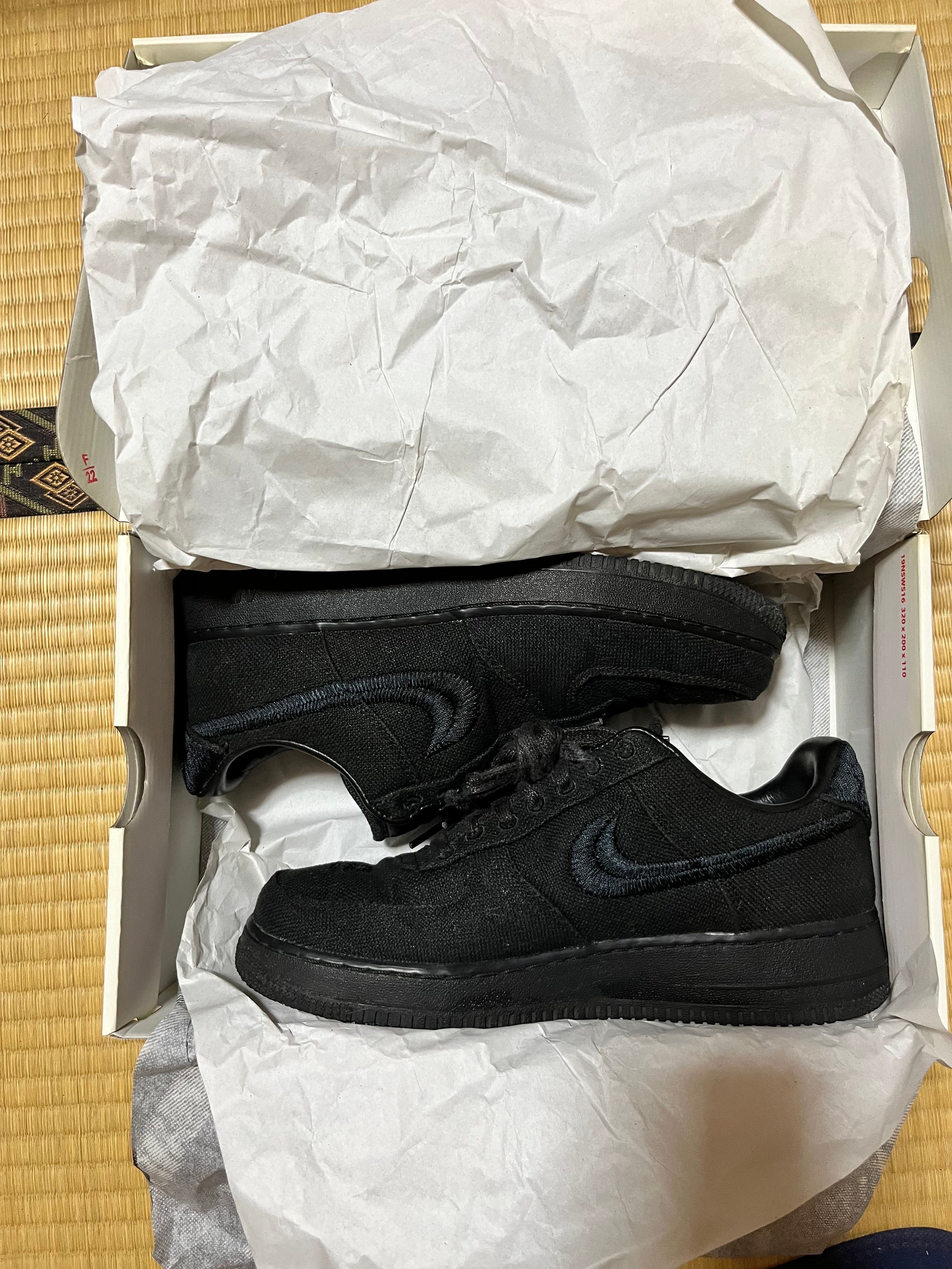 Stussy × Nike Air Force 1 Low "Triple Black"