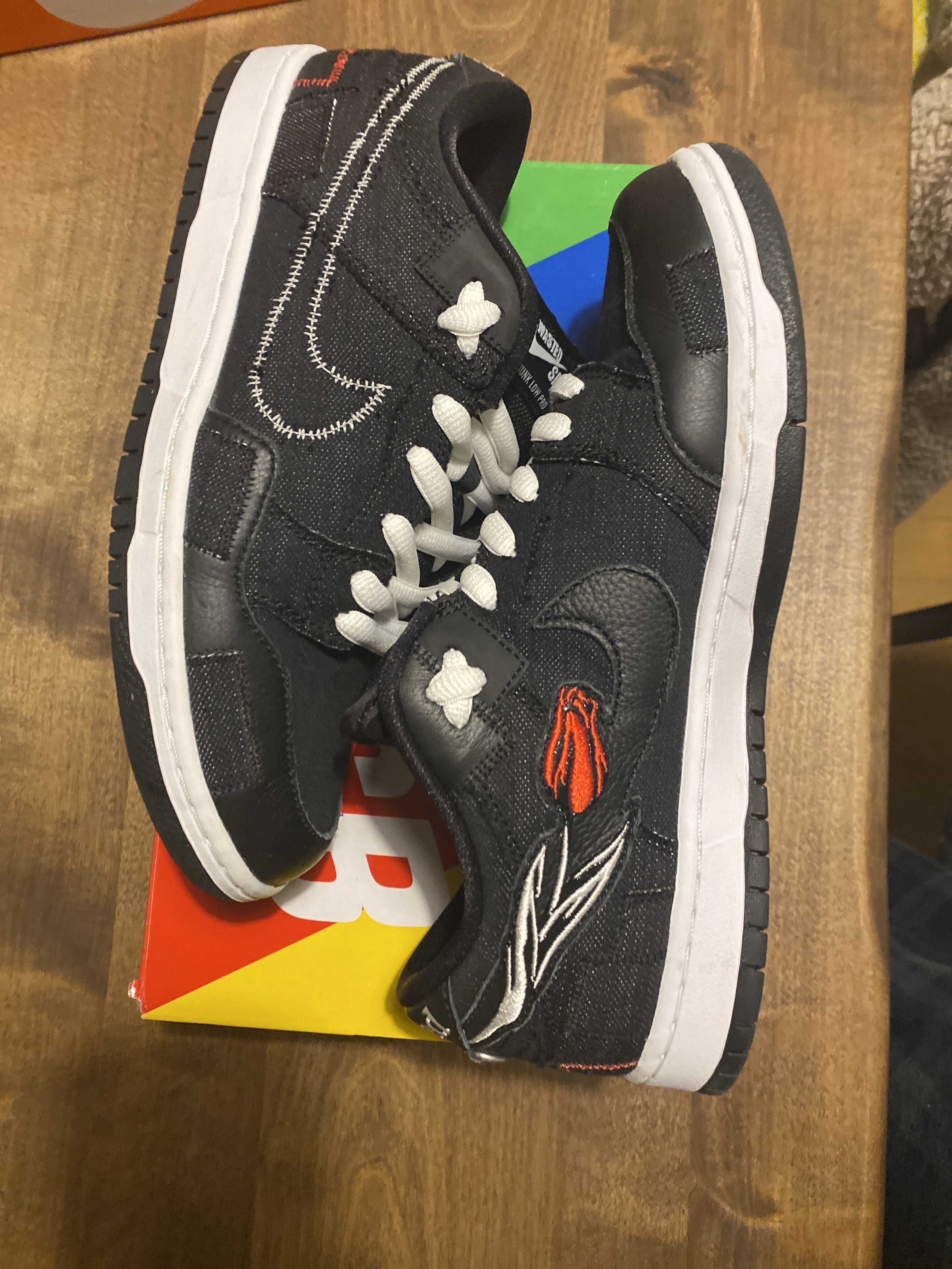 Wasted Youth × Nike SB Dunk Low "Black Denim" / VERDY