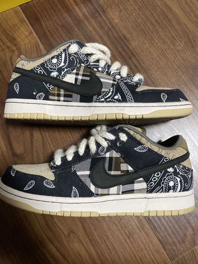 Travis Scott × Nike SB Dunk Low "Black/Parachute Beige"